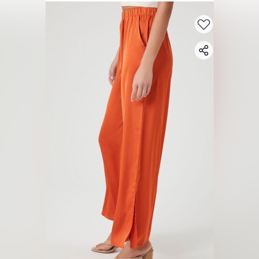 Forever 21 Orange Pants Chic and Stylish